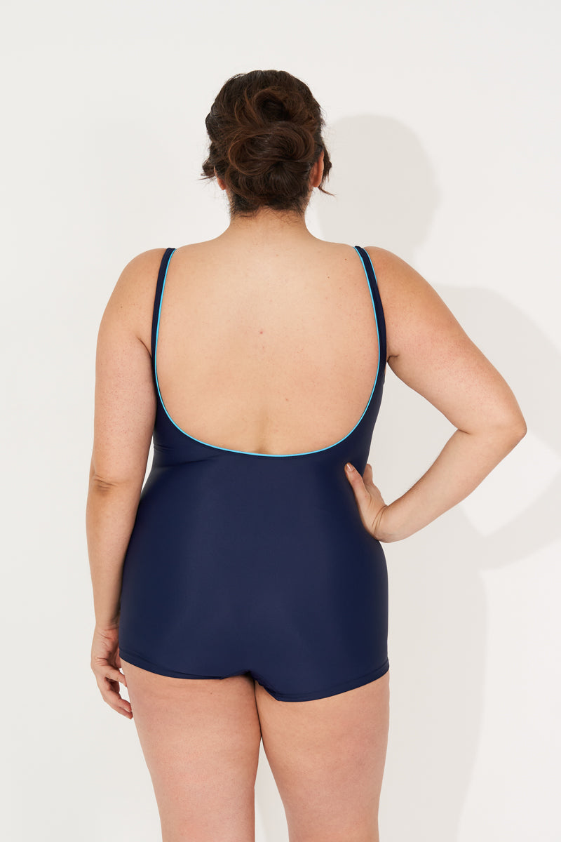 Grande Taille Une Pièce Maillot Piscine Uni