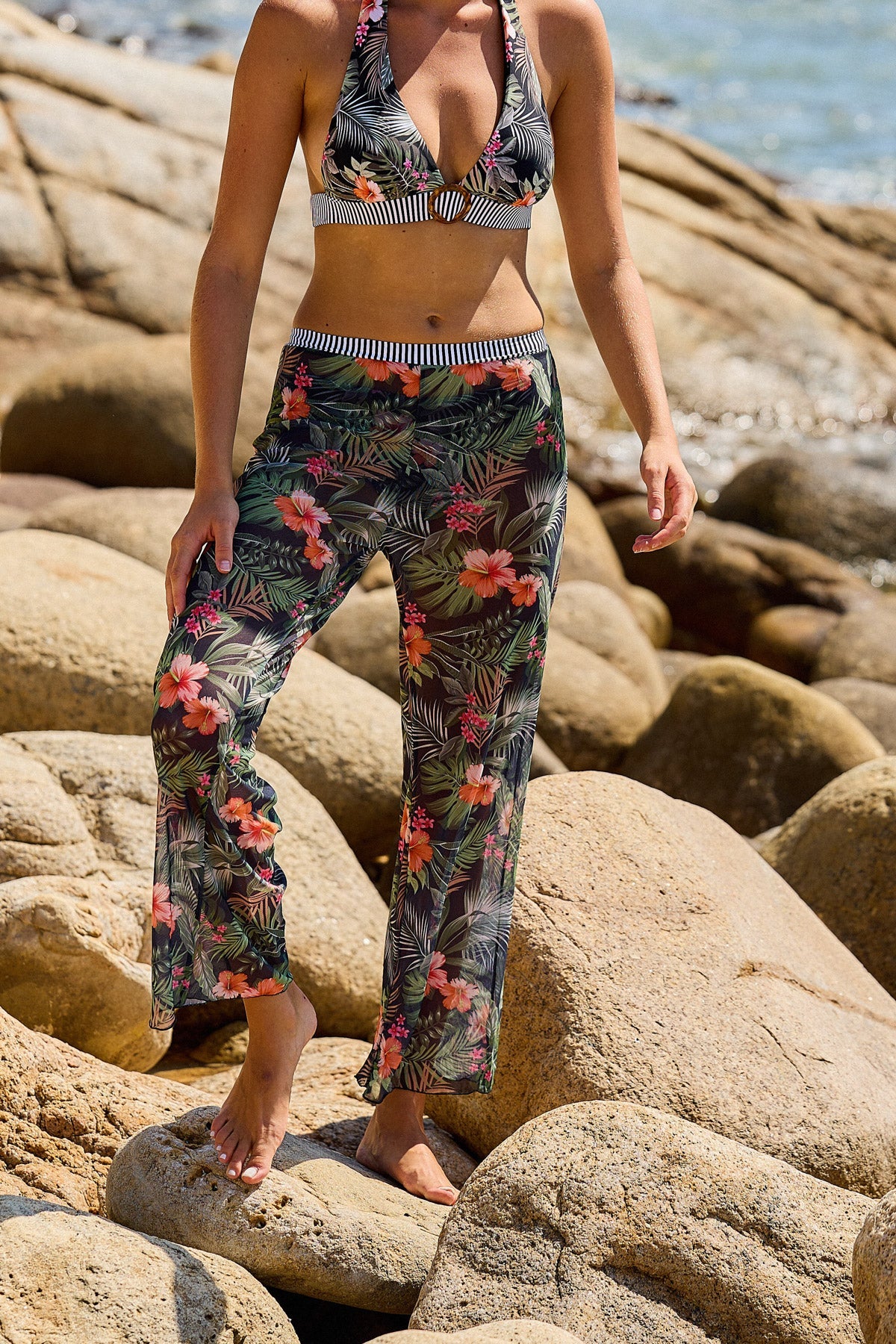 Tankini Femme 3 Pièces Imprimé avec Soutien Optimal et Style