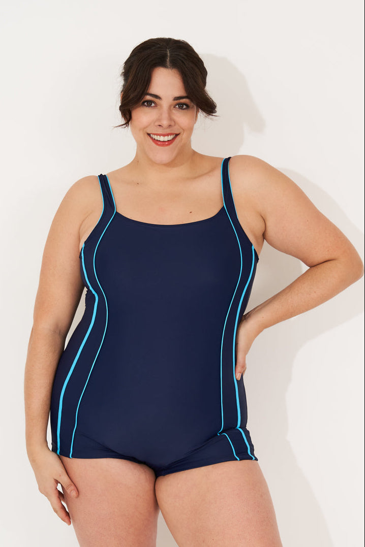 Grande Taille Une Pièce Maillot Piscine Uni